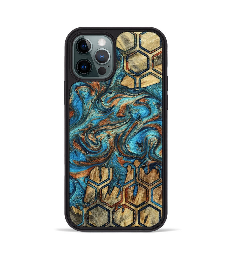 iPhone 12 Pro Wood Phone Case - Carolee (Pattern, 800443)