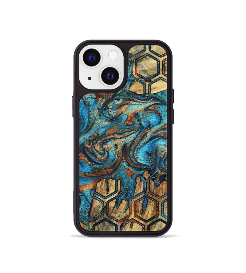 iPhone 13 mini Wood Phone Case - Carolee (Pattern, 800443)