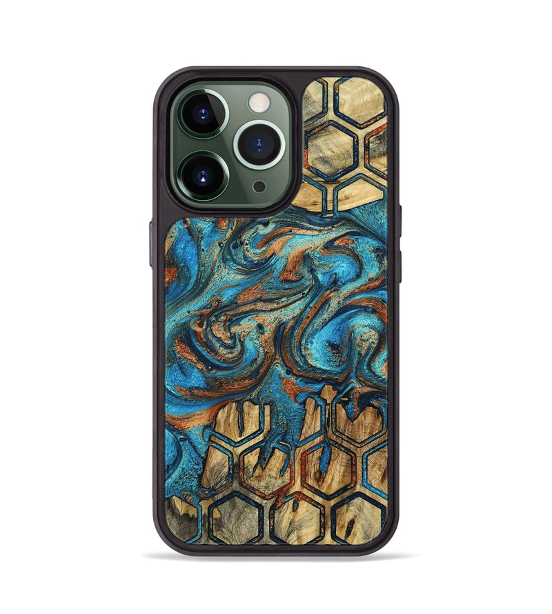 iPhone 13 Pro Wood Phone Case - Carolee (Pattern, 800443)