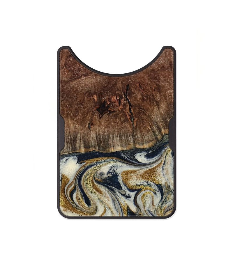 Alloy Wood Wallet - Noel (Teal & Gold, 800454)