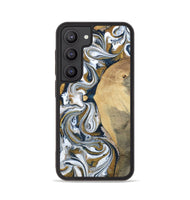 Galaxy S23 Wood Phone Case - Jaeden (Teal & Gold, 800460)
