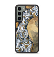 Galaxy S23 Plus Wood Phone Case - Jaeden (Teal & Gold, 800460)