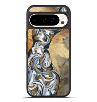 Pixel 10 Pro XL Wood Phone Case - Jaeden (Teal & Gold, 800460)