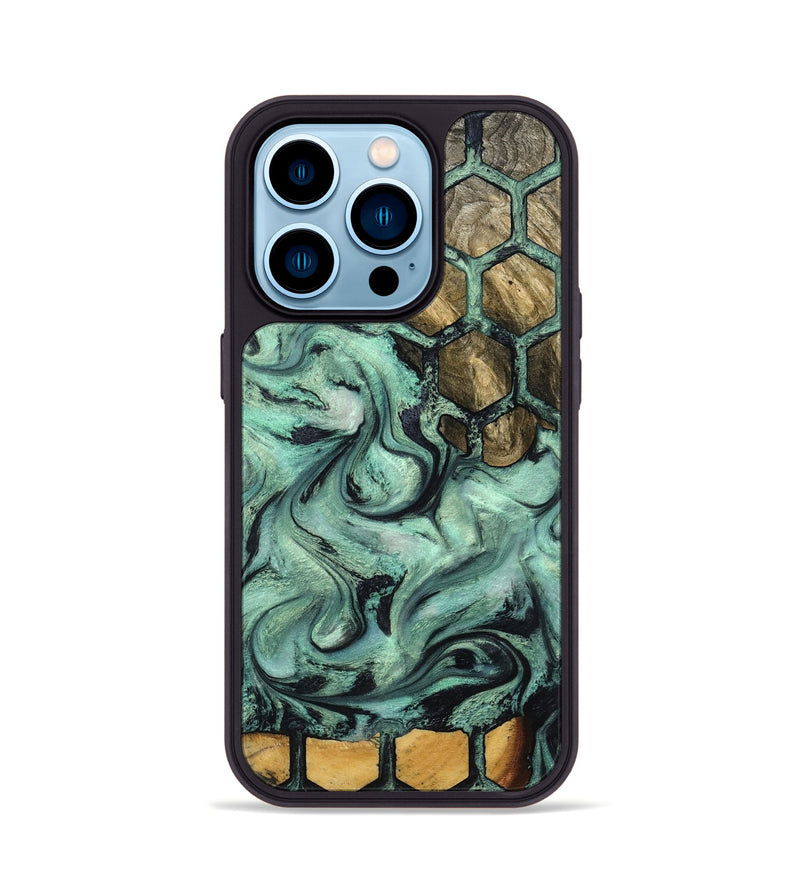 iPhone 14 Pro Wood Phone Case - Emmett (Pattern, 800462)