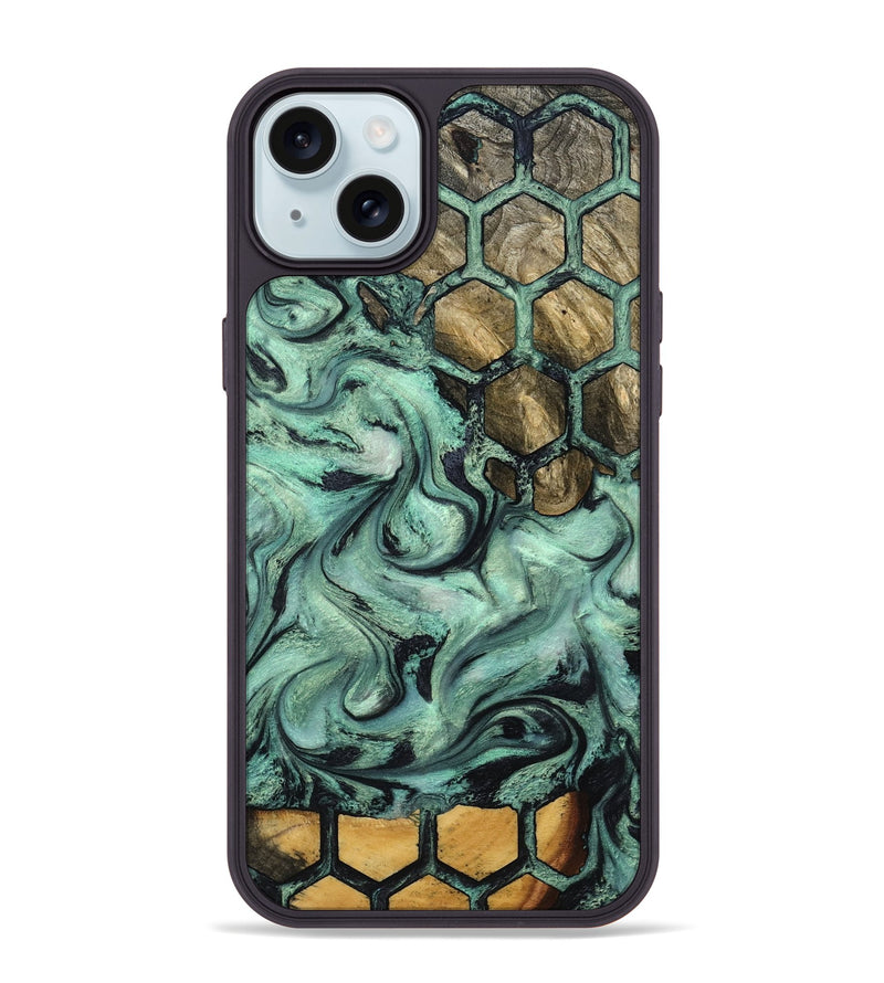 iPhone 15 Plus Wood Phone Case - Emmett (Pattern, 800462)