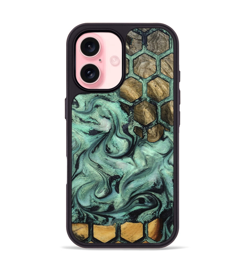 iPhone 16 Wood Phone Case - Emmett (Pattern, 800462)