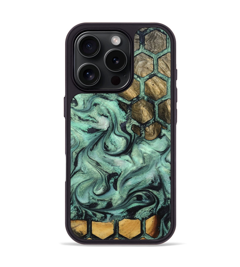 iPhone 16 Pro Wood Phone Case - Emmett (Pattern, 800462)