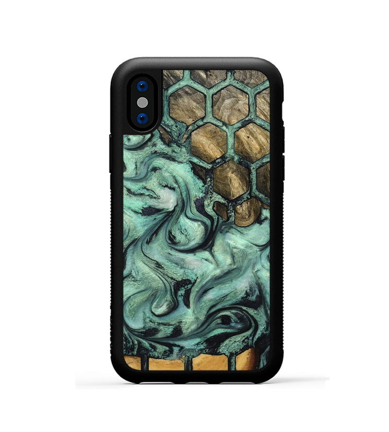 iPhone Xs Wood Phone Case - Emmett (Pattern, 800462)