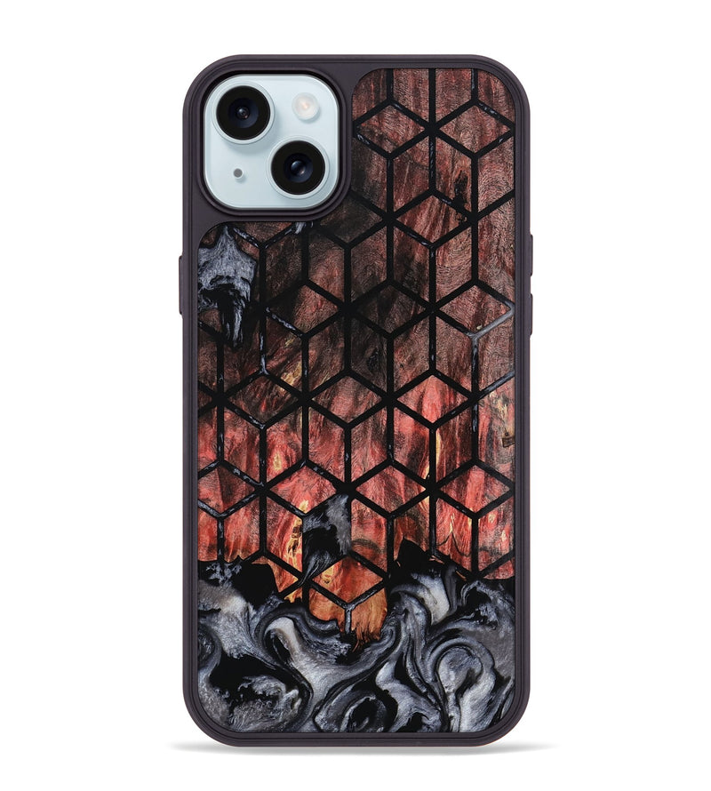 iPhone 15 Plus Wood Phone Case - Niko (Pattern, 800463)