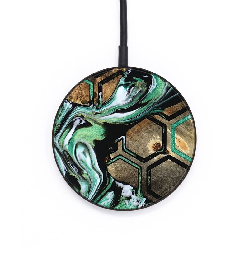 Circle Wood Wireless Charger - Azriel (Pattern, 800464)