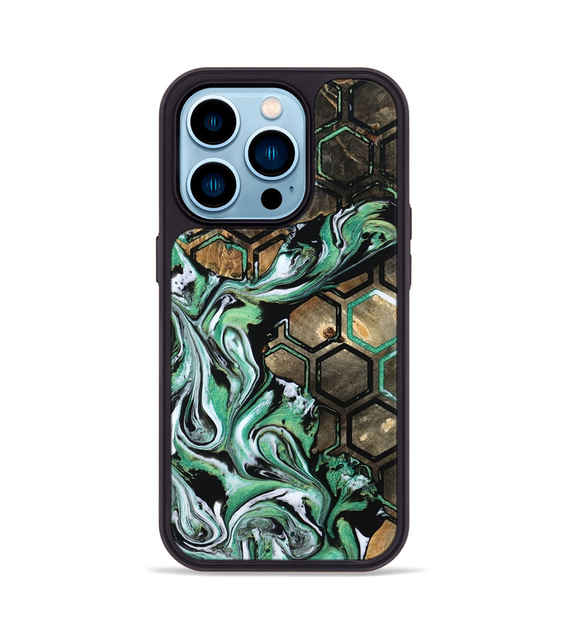 iPhone 14 Pro Wood Phone Case - Azriel (Pattern, 800464)