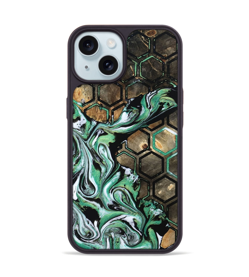 iPhone 15 Wood Phone Case - Azriel (Pattern, 800464)