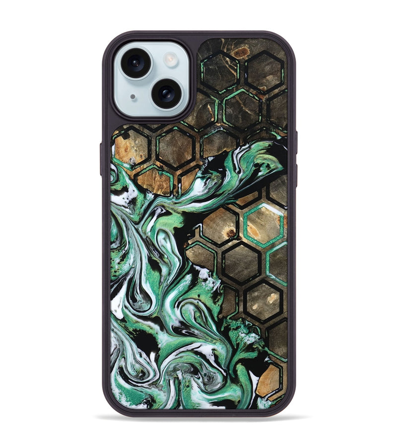iPhone 15 Plus Wood Phone Case - Azriel (Pattern, 800464)