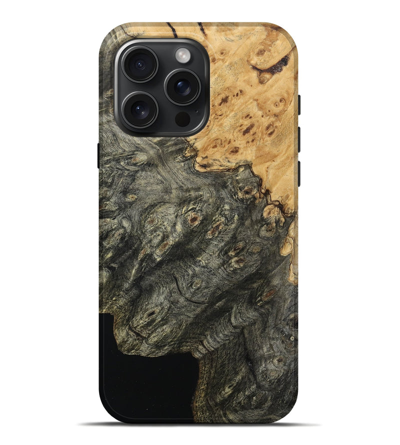 iPhone 16 Pro Max Wood Live Edge Phone Case - Wilburn (Wood Burl, 800483)