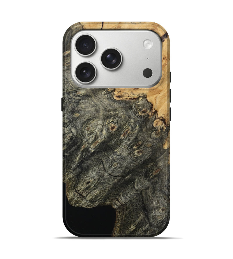 iPhone 17 Pro Wood Live Edge Phone Case - Wilburn (Wood Burl, 800483)