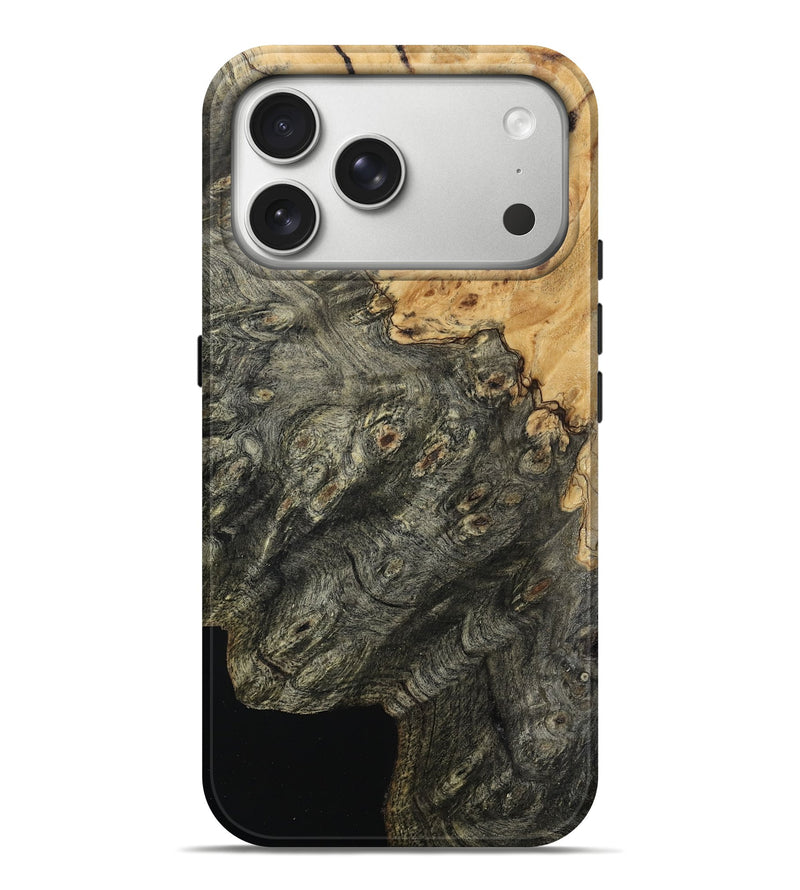 iPhone 17 Pro Max Wood Live Edge Phone Case - Wilburn (Wood Burl, 800483)