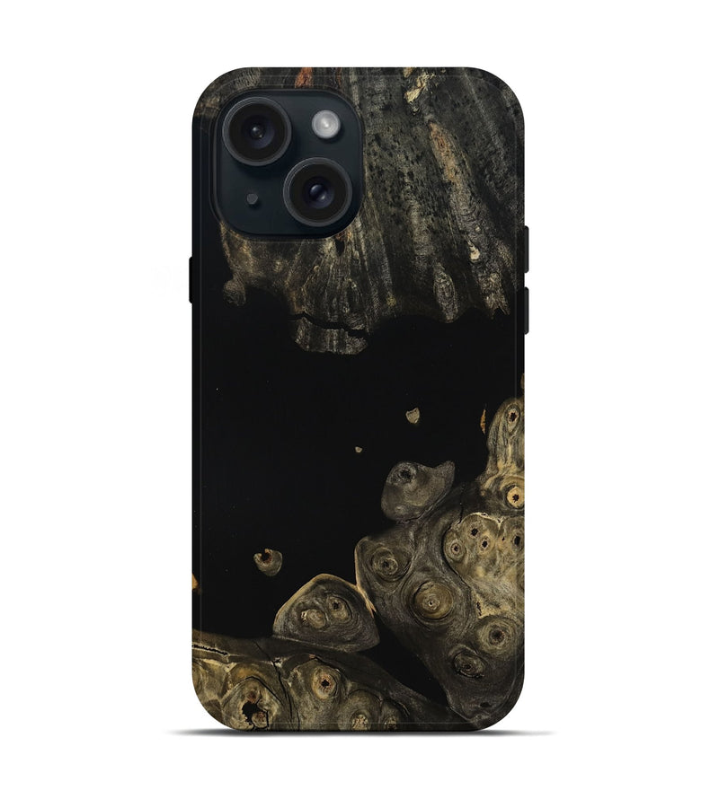 iPhone 15 Wood Live Edge Phone Case - Lee (Wood Burl, 800484)