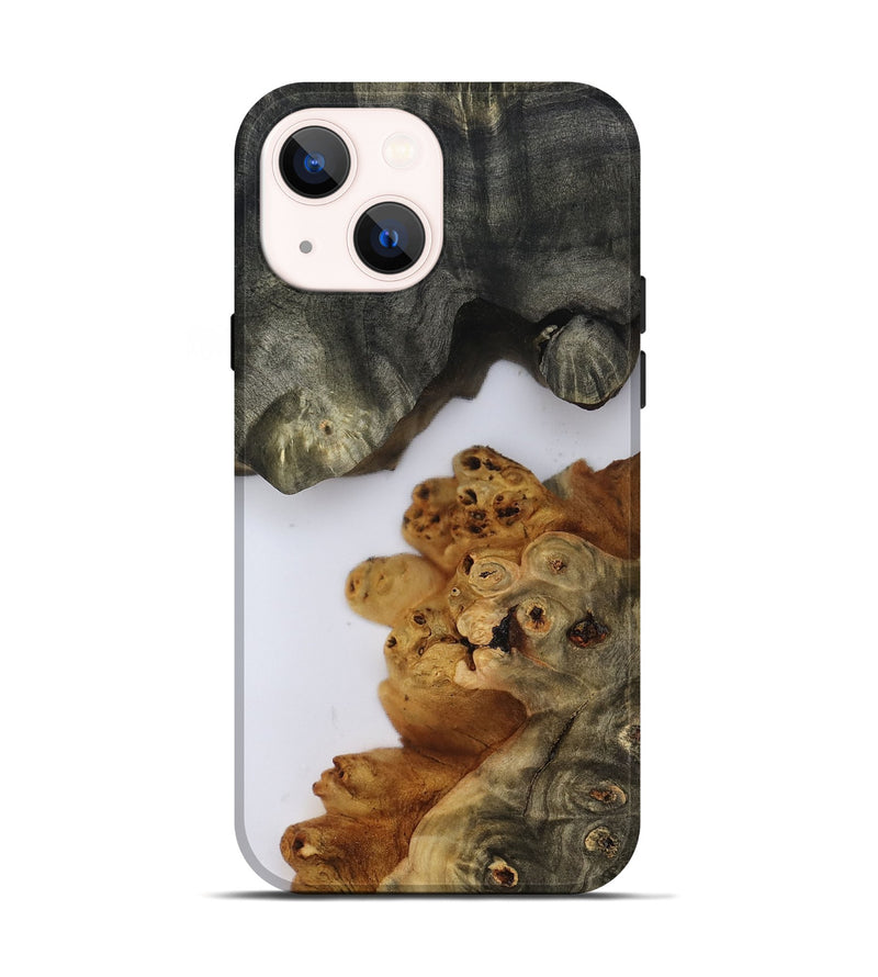 iPhone 14 Wood Live Edge Phone Case - Yulissa (Clear, 800488)