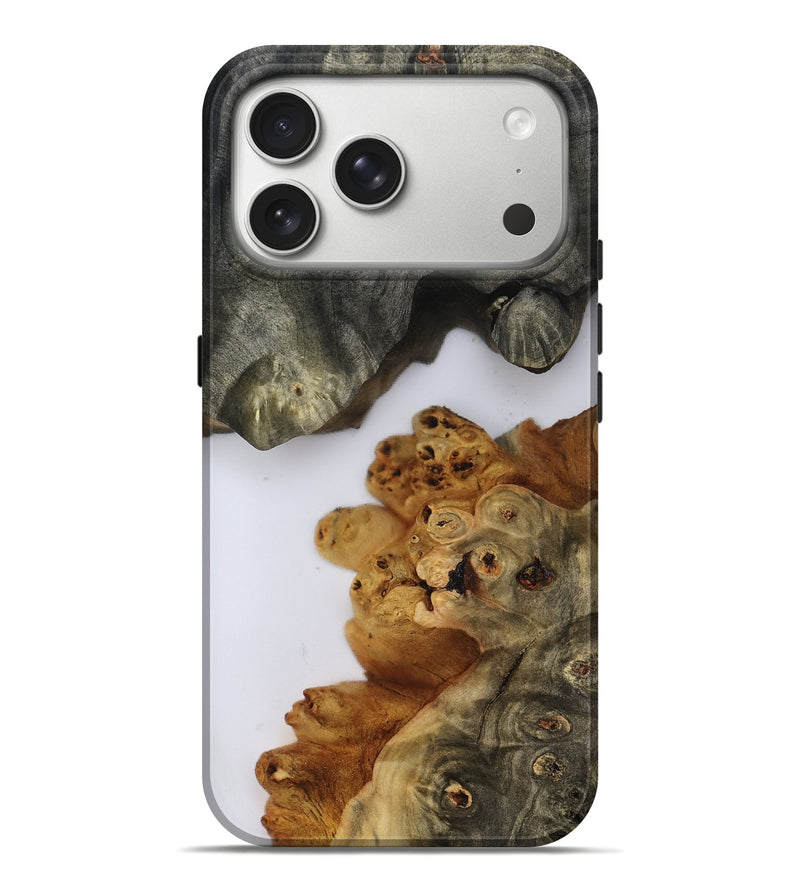 iPhone 17 Pro Max Wood Live Edge Phone Case - Yulissa (Clear, 800488)