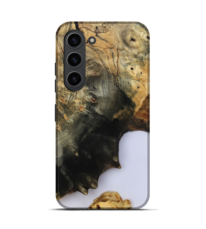 Galaxy S23 Wood Live Edge Phone Case - Azael (Clear, 800489)