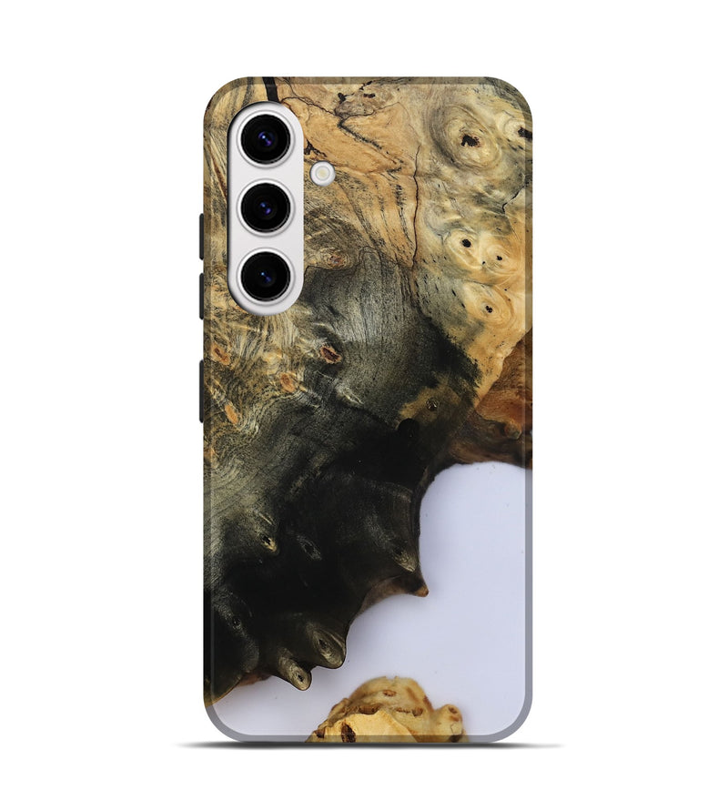Galaxy S25 Wood Live Edge Phone Case - Azael (Clear, 800489)