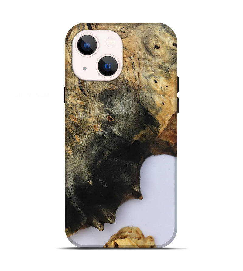 iPhone 13 Wood Live Edge Phone Case - Azael (Clear, 800489)