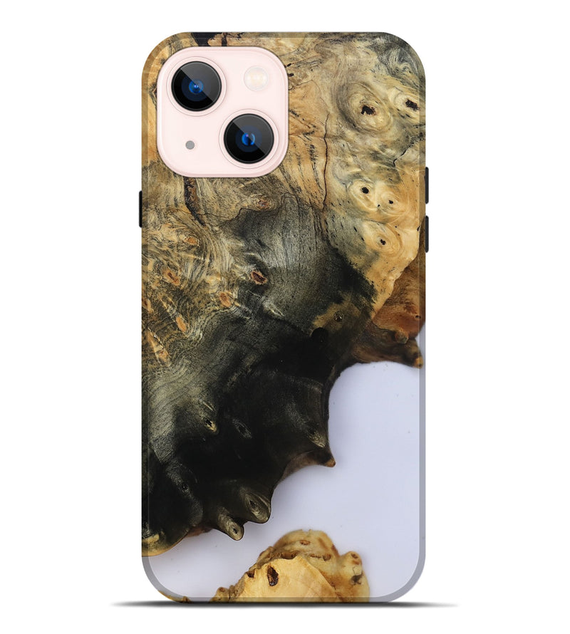 iPhone 14 Plus Wood Live Edge Phone Case - Azael (Clear, 800489)