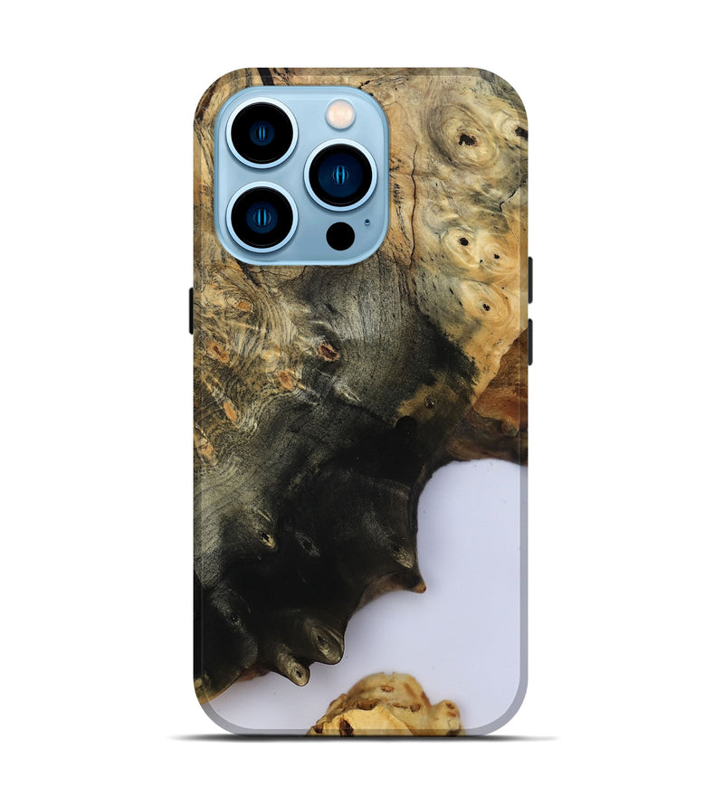 iPhone 14 Pro Wood Live Edge Phone Case - Azael (Clear, 800489)