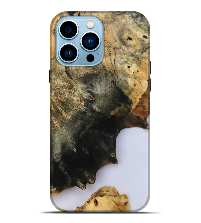 iPhone 14 Pro Max Wood Live Edge Phone Case - Azael (Clear, 800489)