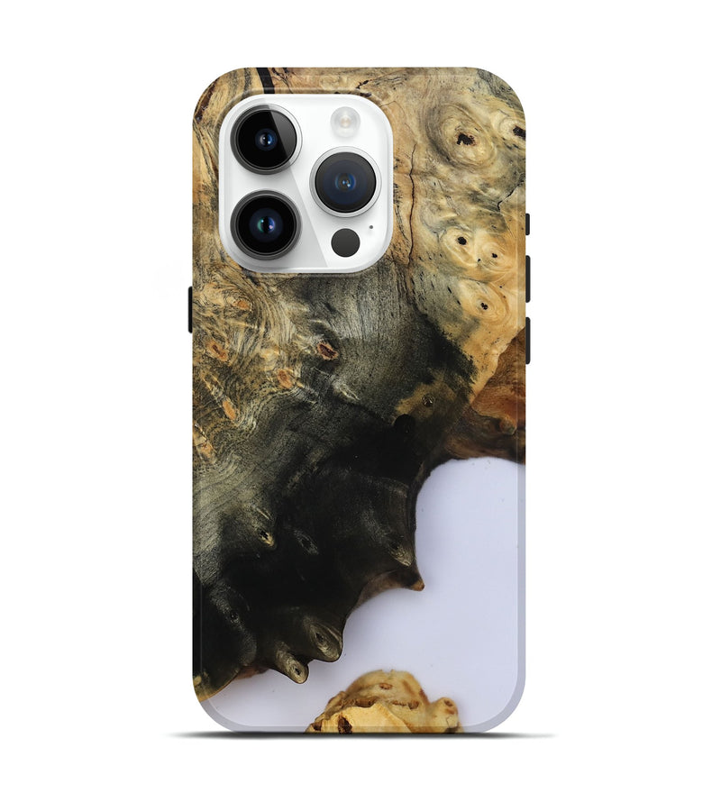 iPhone 15 Pro Wood Live Edge Phone Case - Azael (Clear, 800489)