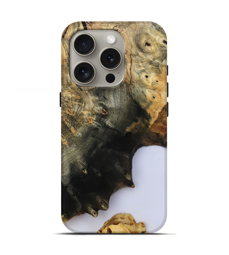 iPhone 16 Pro Wood Live Edge Phone Case - Azael (Clear, 800489)