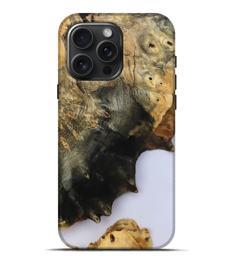 iPhone 16 Pro Max Wood Live Edge Phone Case - Azael (Clear, 800489)