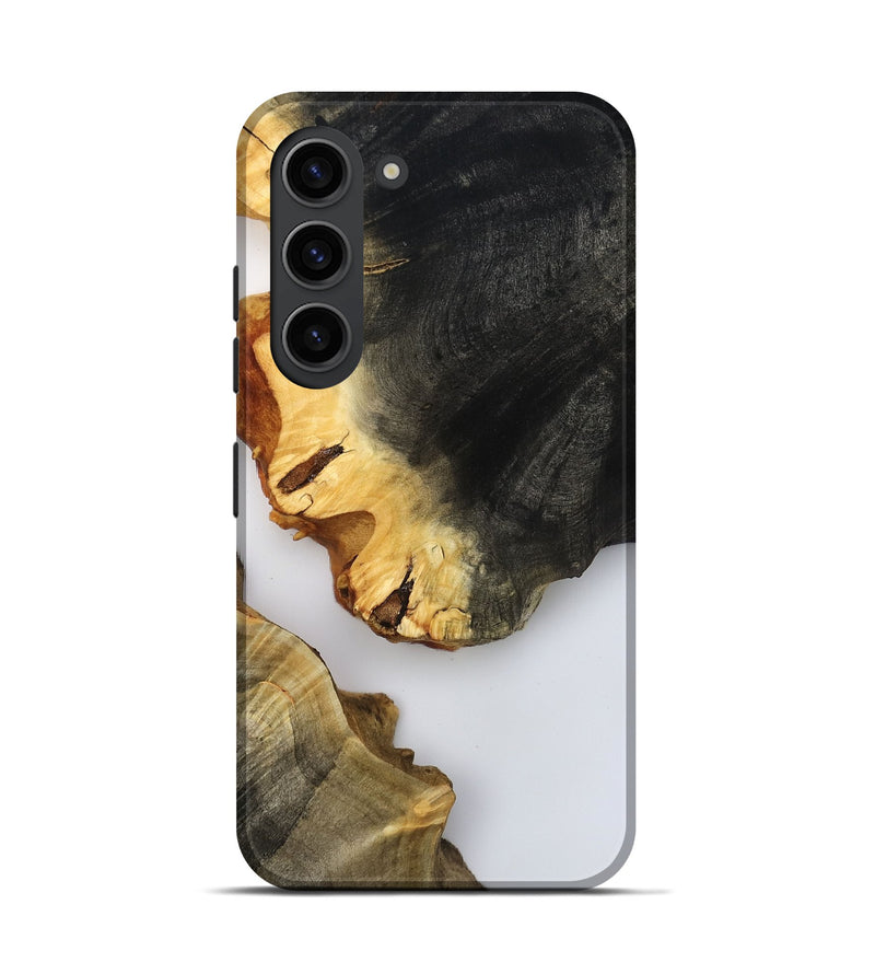 Galaxy S23 Wood Live Edge Phone Case - Joni (Clear, 800492)