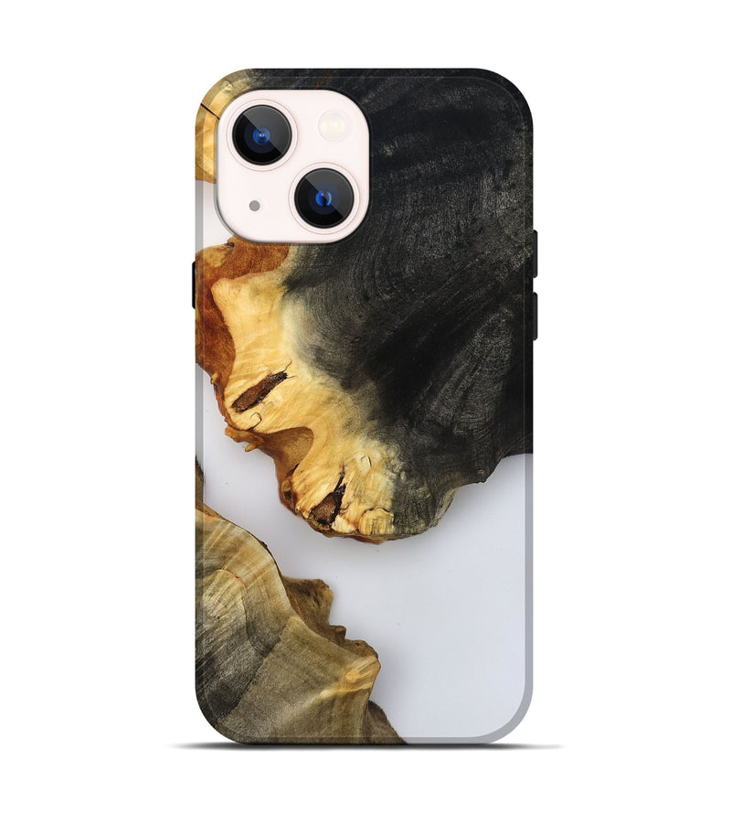 iPhone 14 Wood Live Edge Phone Case - Joni (Clear, 800492)