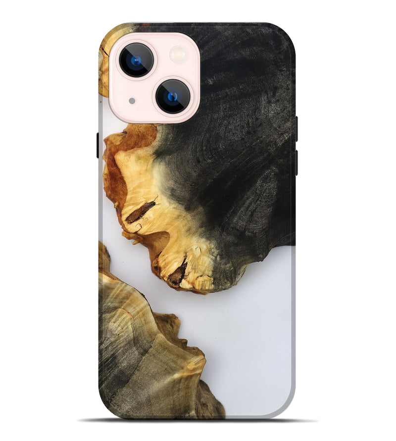 iPhone 14 Plus Wood Live Edge Phone Case - Joni (Clear, 800492)