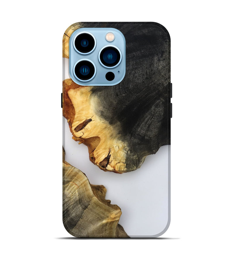 iPhone 14 Pro Wood Live Edge Phone Case - Joni (Clear, 800492)