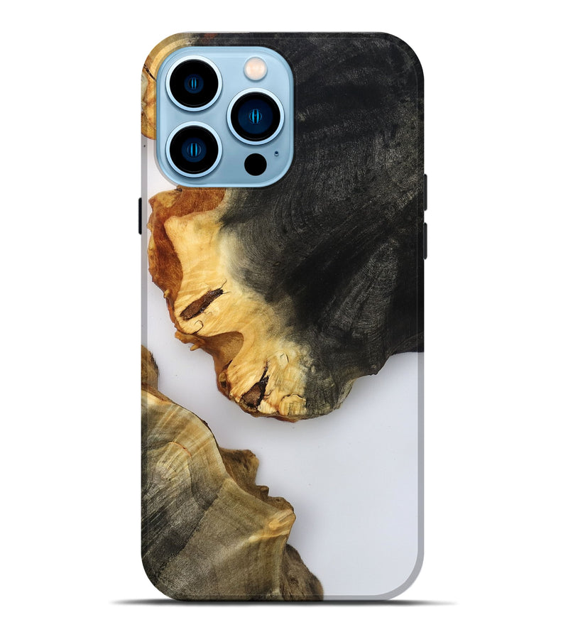 iPhone 14 Pro Max Wood Live Edge Phone Case - Joni (Clear, 800492)