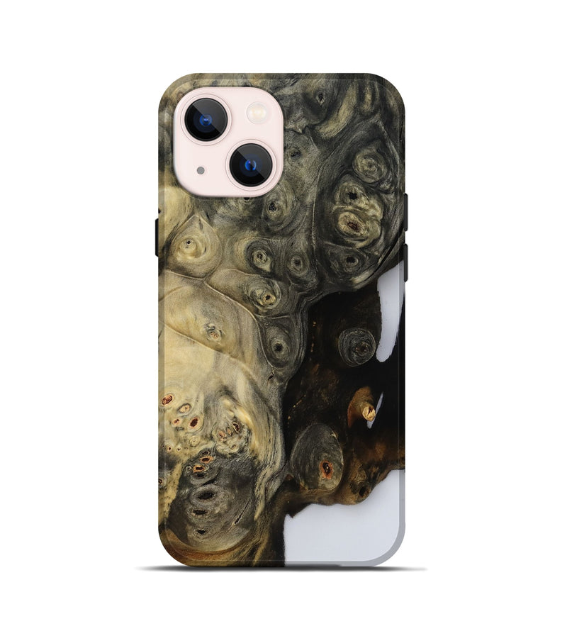 iPhone 13 mini Wood Live Edge Phone Case - Jaylynn (Clear, 800493)