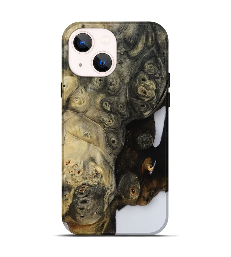iPhone 14 Wood Live Edge Phone Case - Jaylynn (Clear, 800493)