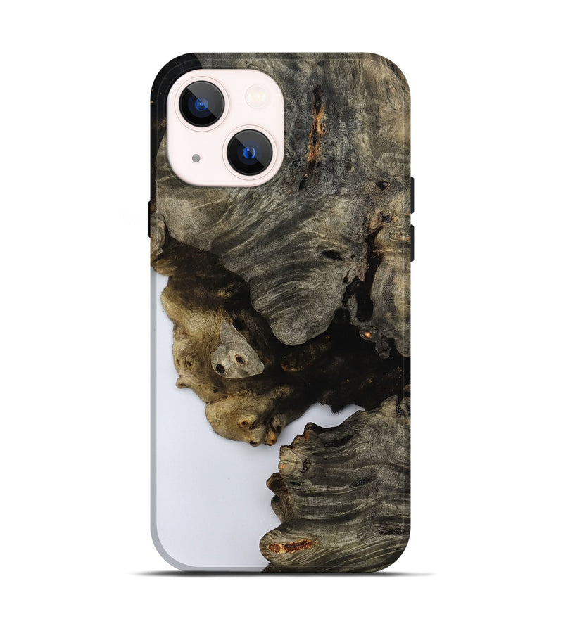 iPhone 14 Wood Live Edge Phone Case - Jenna (Clear, 800494)