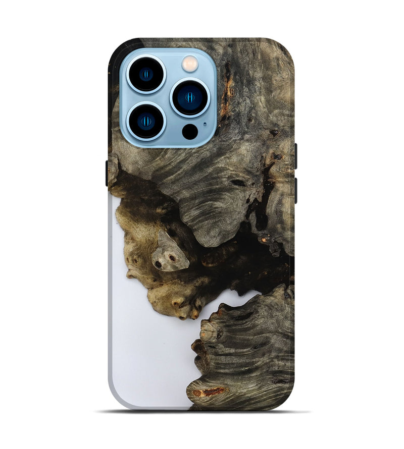iPhone 14 Pro Wood Live Edge Phone Case - Jenna (Clear, 800494)