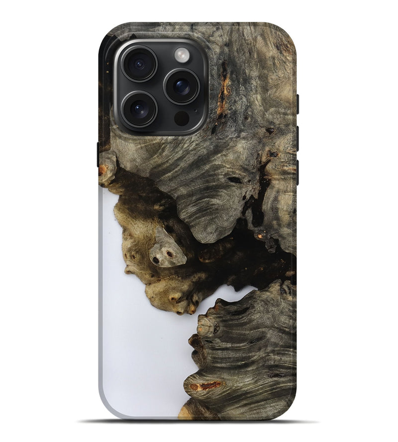 iPhone 16 Pro Max Wood Live Edge Phone Case - Jenna (Clear, 800494)