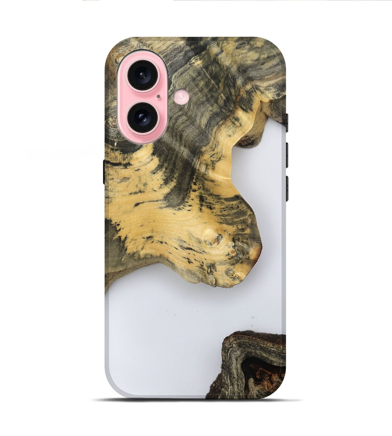 iPhone 16 Wood Live Edge Phone Case - Jasiel (Clear, 800495)