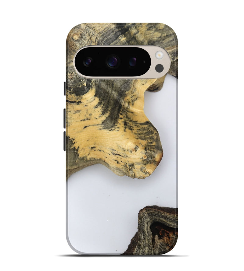 Pixel 9 Pro Wood Live Edge Phone Case - Jasiel (Clear, 800495)