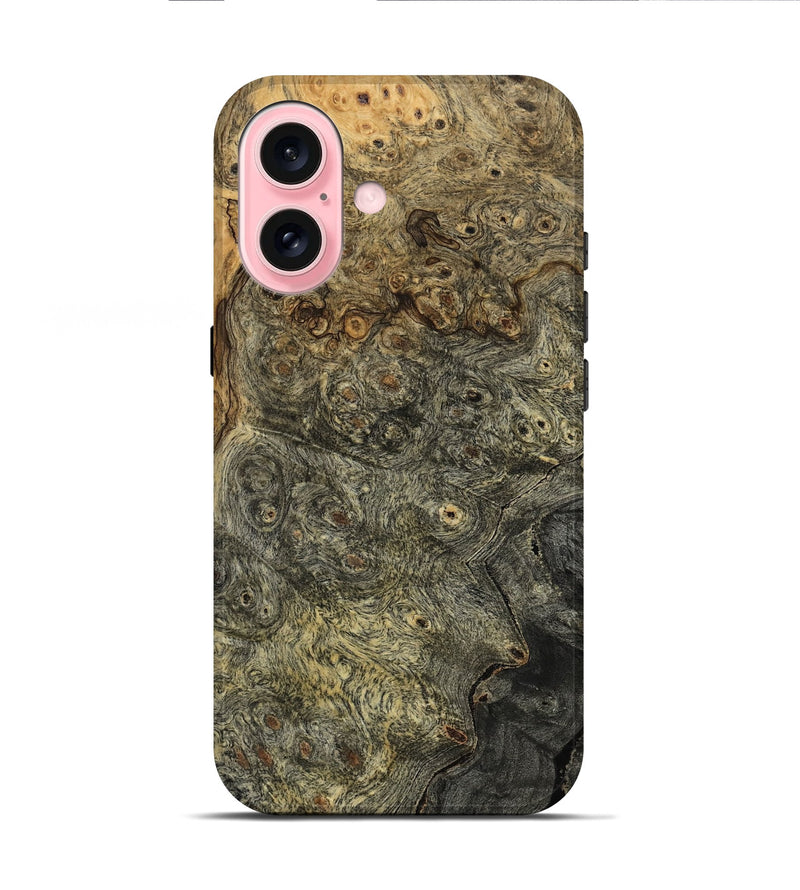 iPhone 16 Wood Live Edge Phone Case - Barton (Wood Burl, 800501)
