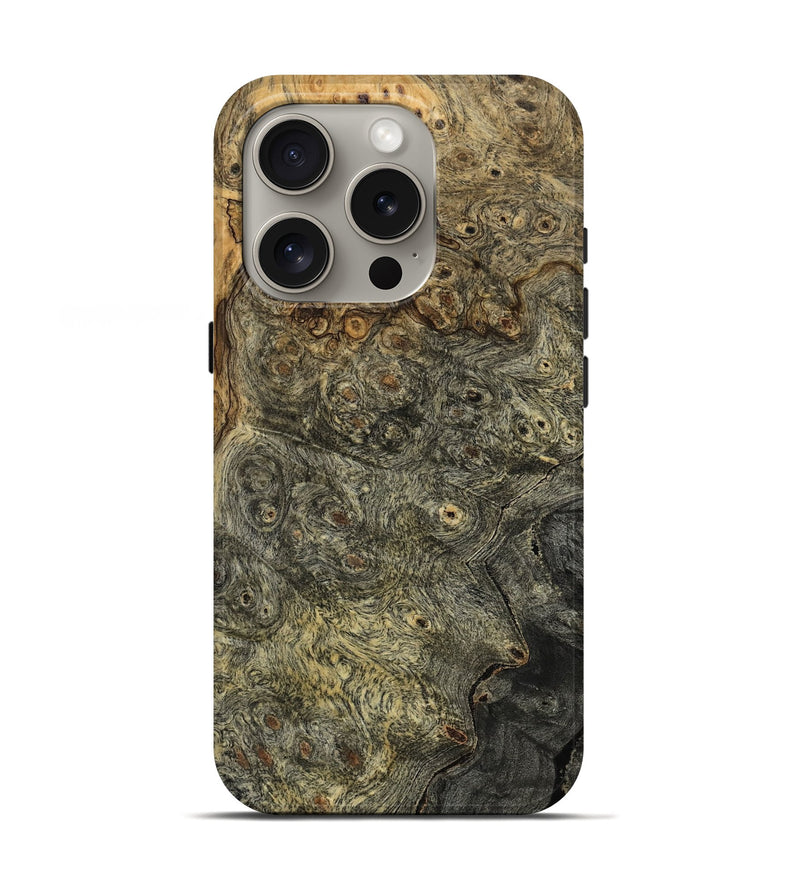 iPhone 16 Pro Wood Live Edge Phone Case - Barton (Wood Burl, 800501)