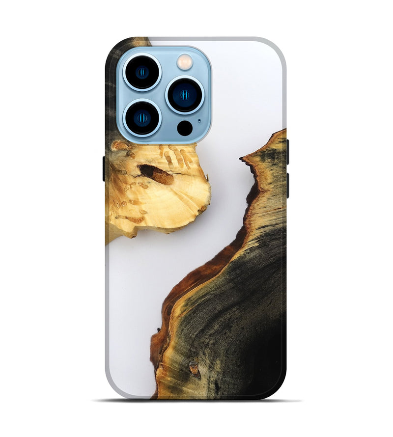iPhone 14 Pro Wood Live Edge Phone Case - Zana (Clear, 800503)