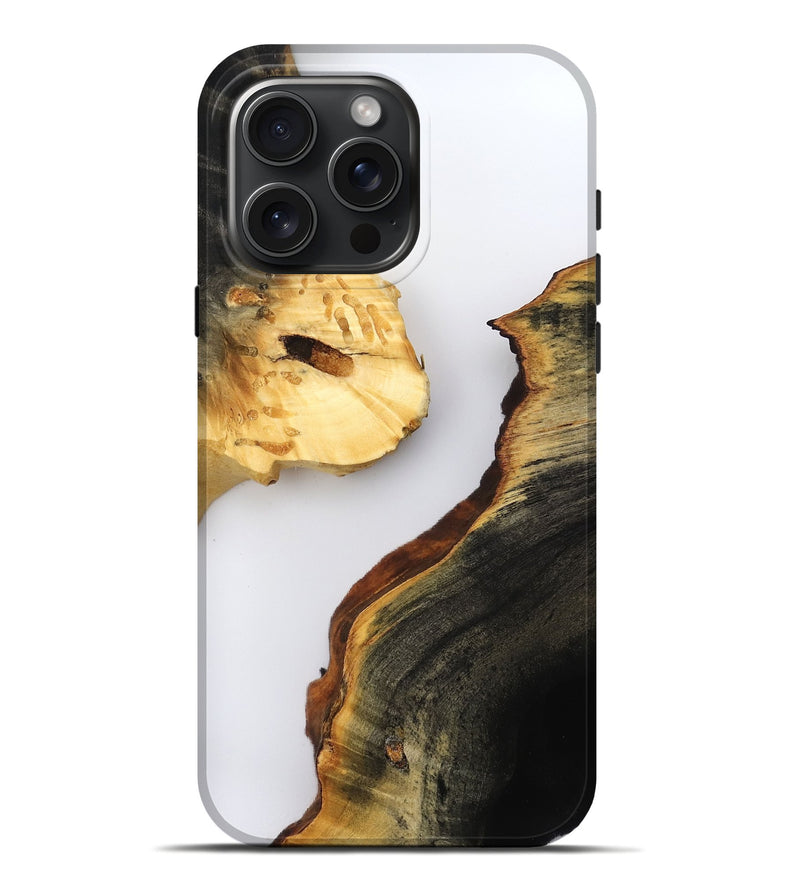 iPhone 16 Pro Max Wood Live Edge Phone Case - Zana (Clear, 800503)
