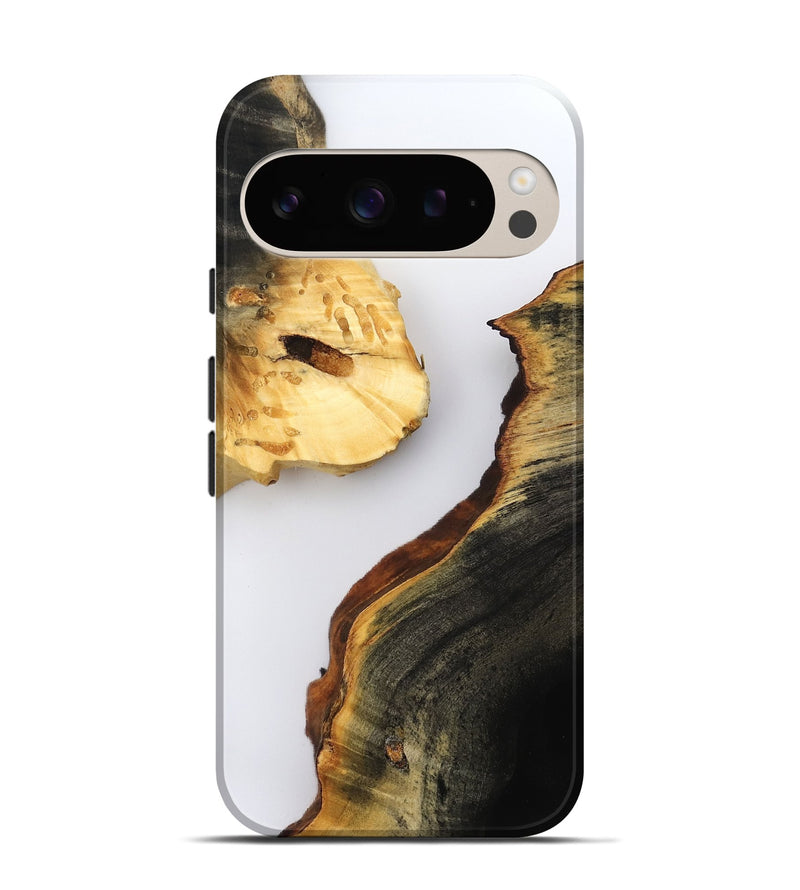 Pixel 9 Wood Live Edge Phone Case - Zana (Clear, 800503)