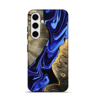 Galaxy S25 Wood Live Edge Phone Case - Oswaldo (Blue, 800509)